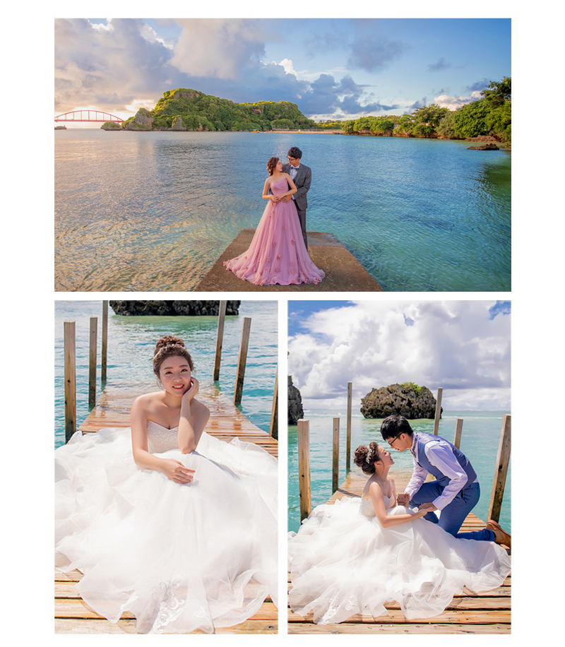 沖繩婚紗 沖繩婚禮,海外婚紗,新原海灘